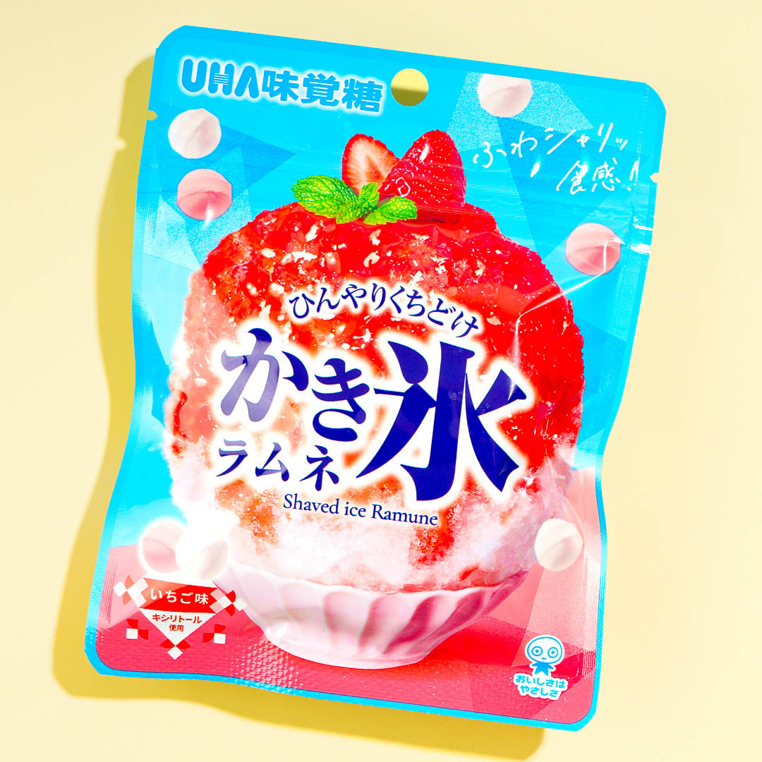 UHA Mikakuto Shaved Ice Ramune Candy - Strawberry – Japan Candy Store