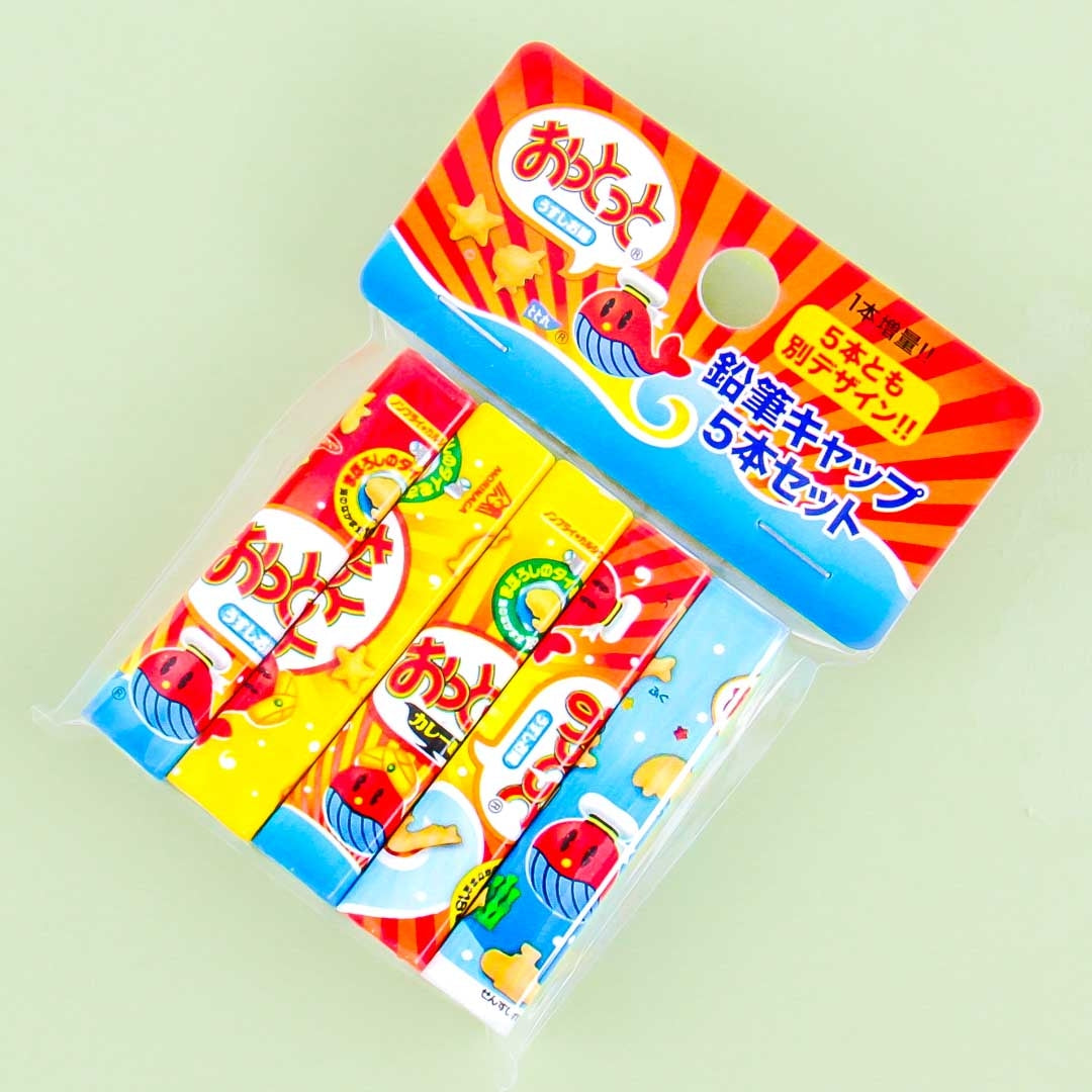 Ottotto Cracker Snacks Pencil Cap Set – Japan Candy Store