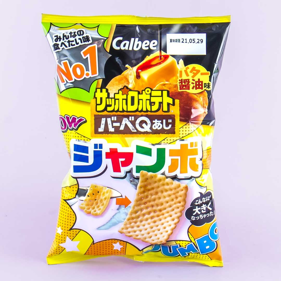 Calbee Sapporo Jumbo Potato Snacks - Butter Soy Sauce – Japan Candy Store