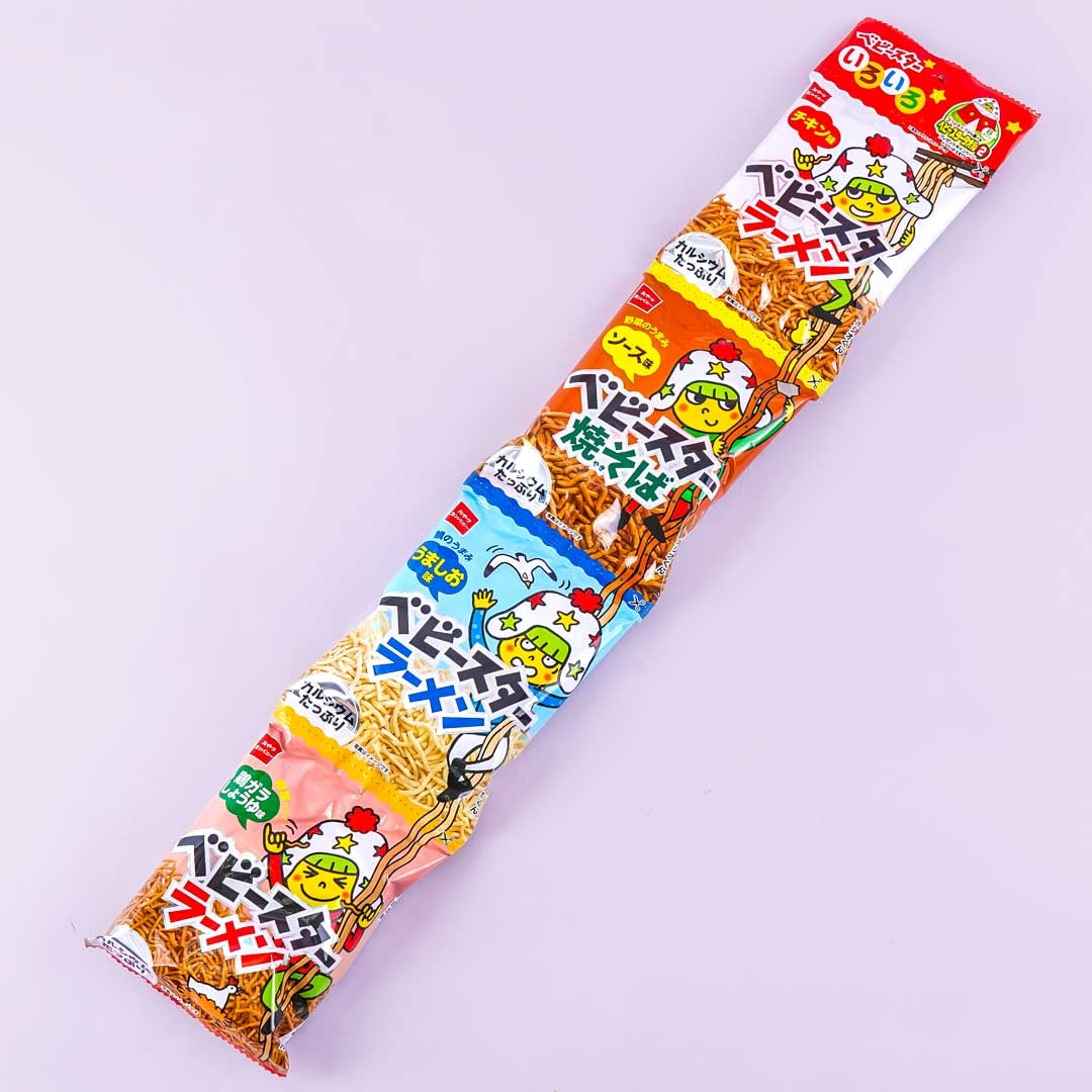 Baby Star Mixed Flavor Noodle Snacks - 4 pcs – Japan Candy Store