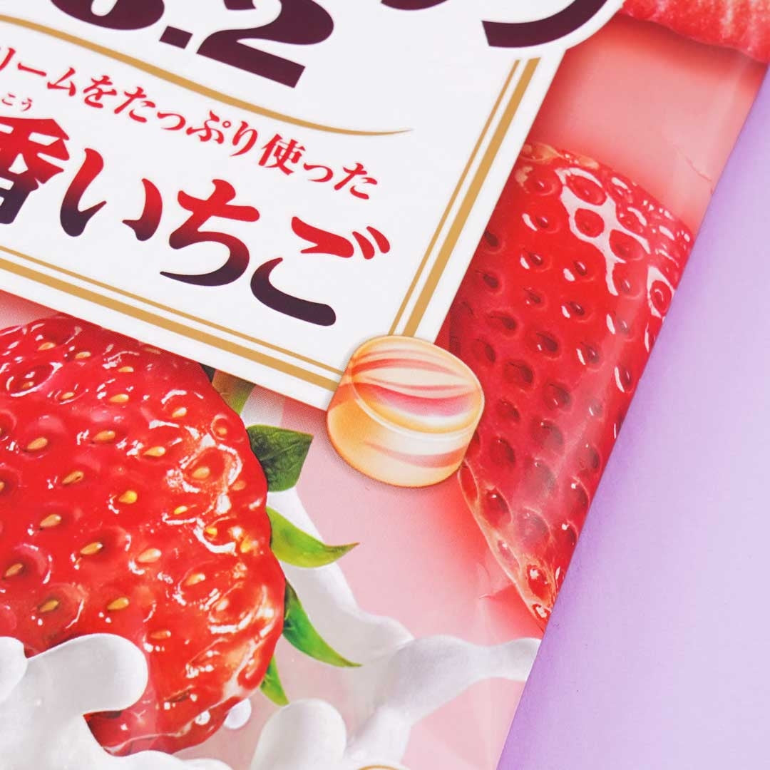 Ribbon Hokkaido Milk Soft candy - Strawberry (Ribbon リボン イチゴ